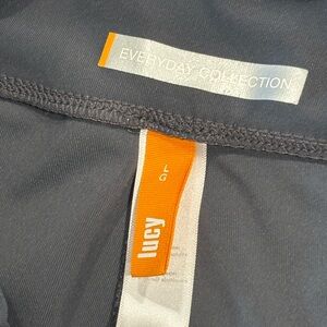 Lucy Everyday Collection Dark Gray Straight Leg Pants (L)